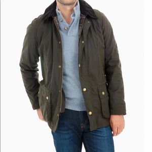 New! Men’s Barbour Ashby Sylkoil Wax Olive Jacket